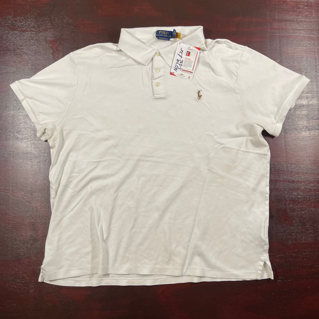 Ralph Lauren White polo with color logo