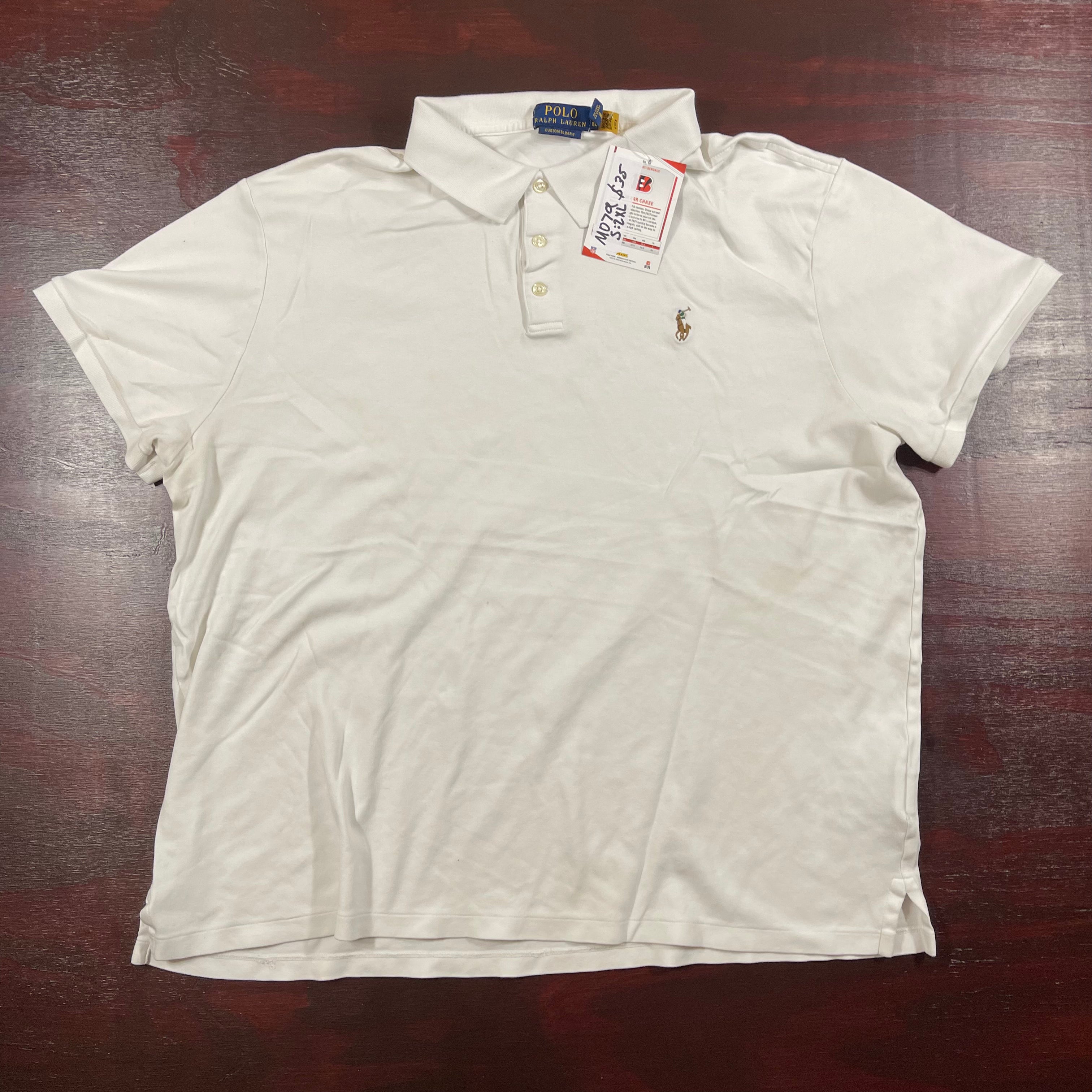 Ralph Lauren White polo with color logo