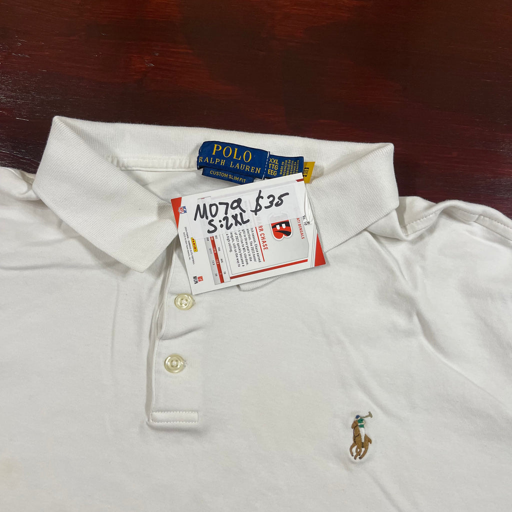 Ralph Lauren White polo with color logo
