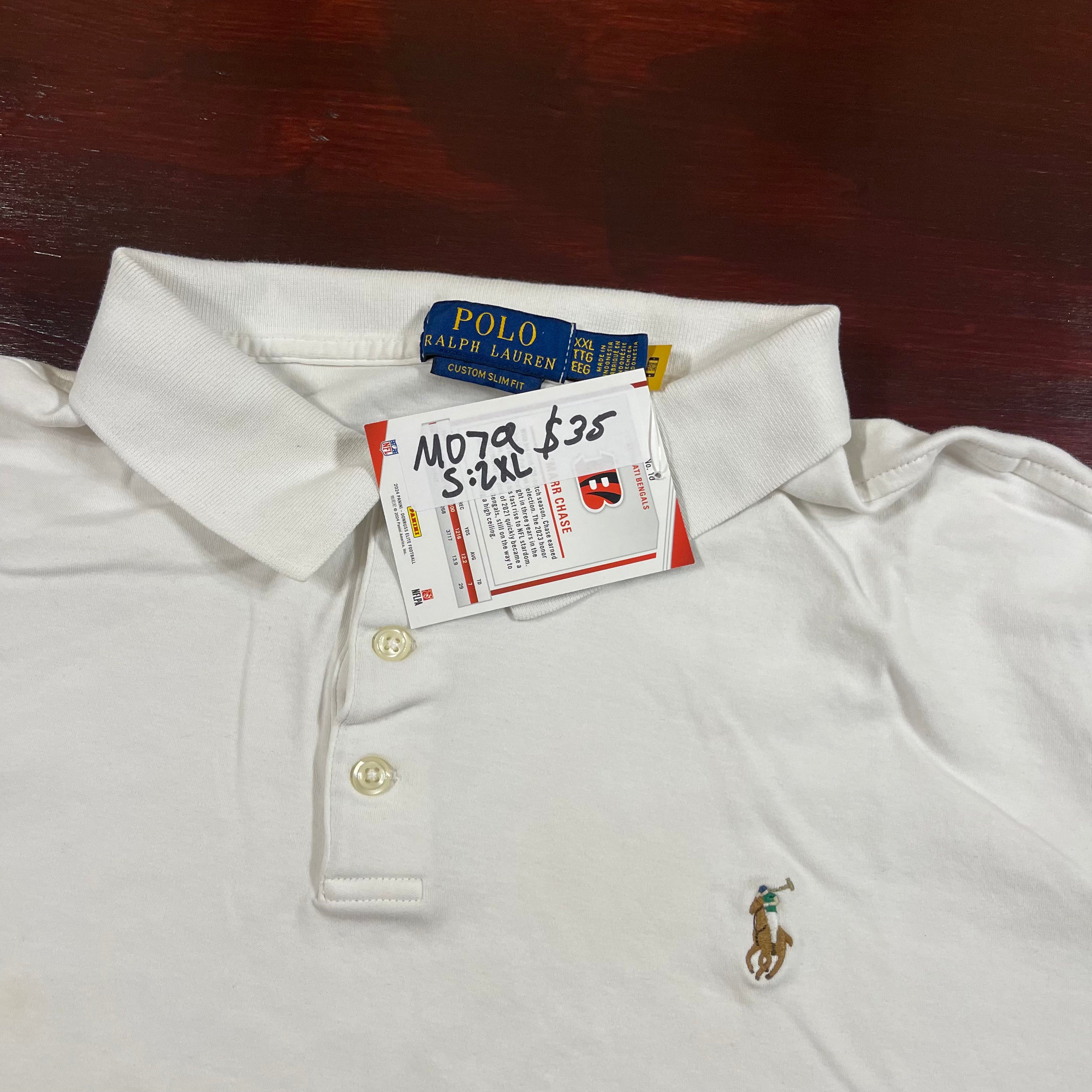 Ralph Lauren White polo with color logo