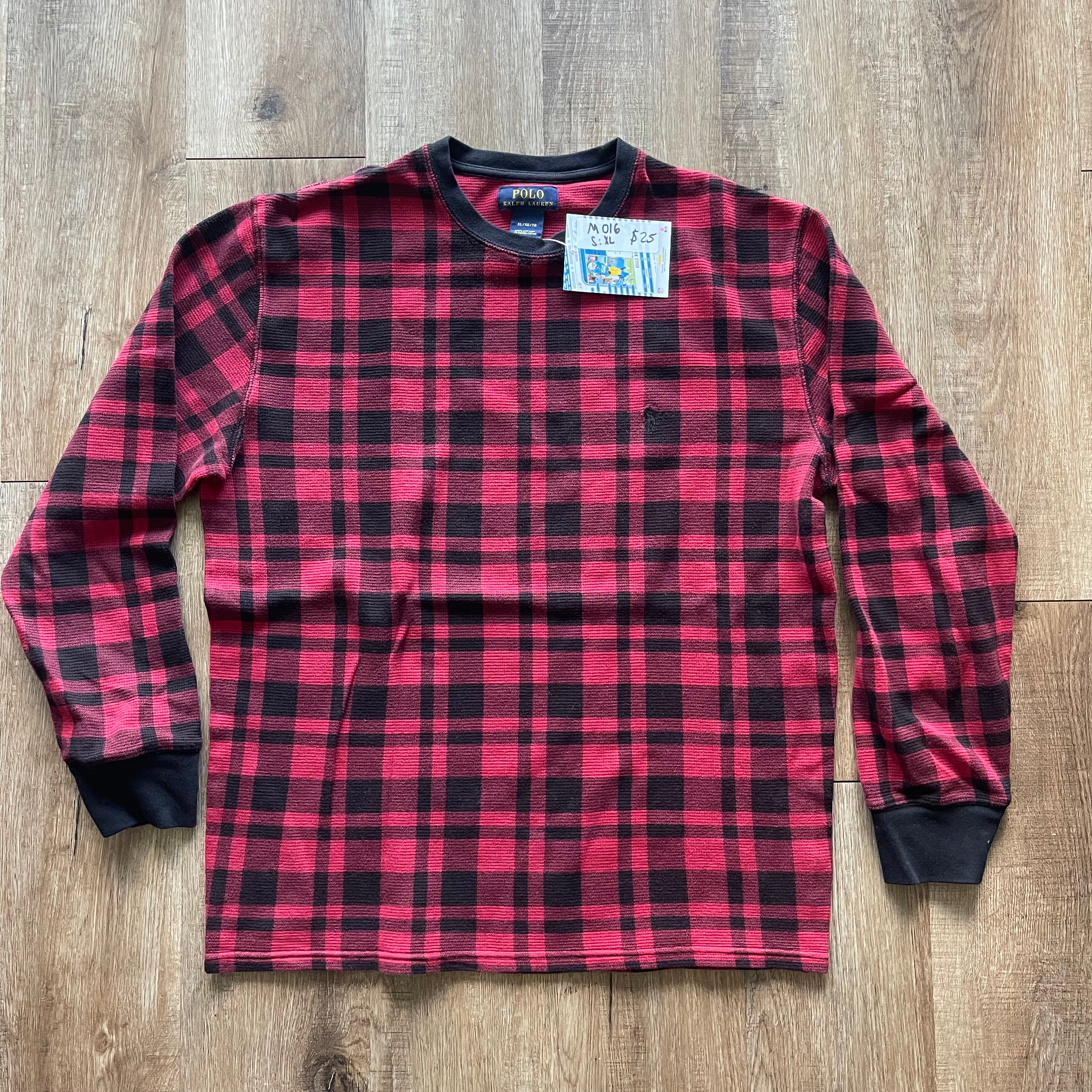 Ralph Lauren Plaid Thermal Long Sleeve