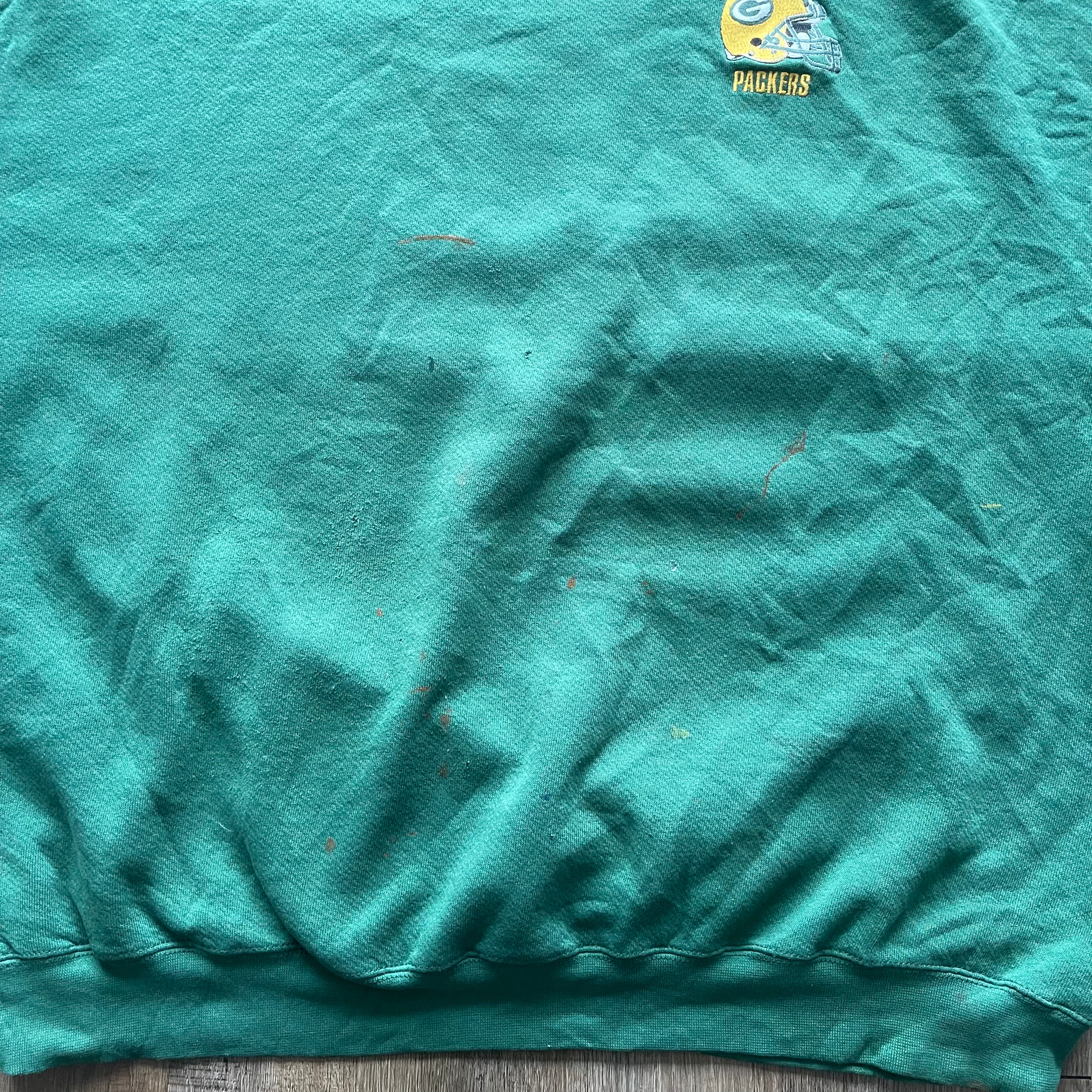 Packers Crewneck w/ Paint Stains