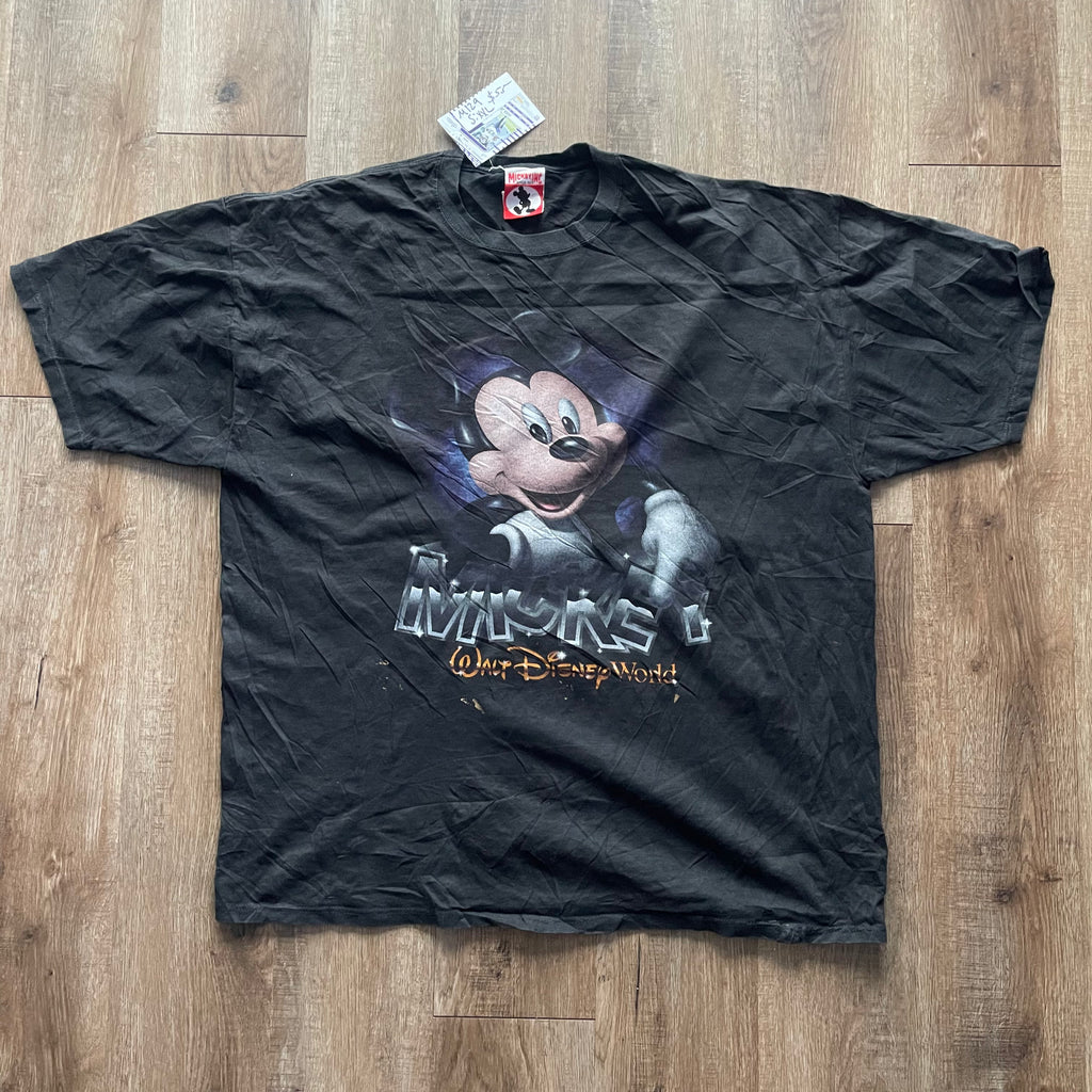 Vintage Black Mickey Mouse T shirt