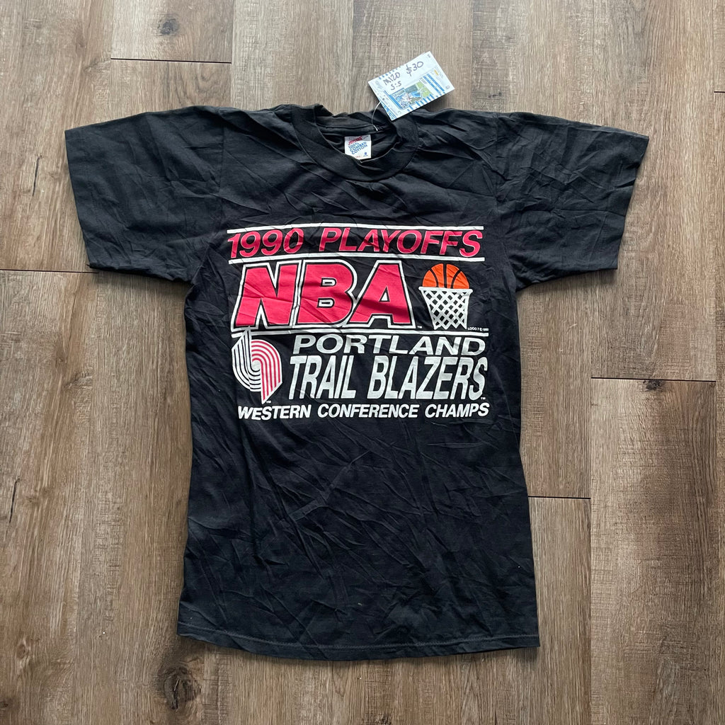 1990 Portland Trailblazers Playoffs Tee