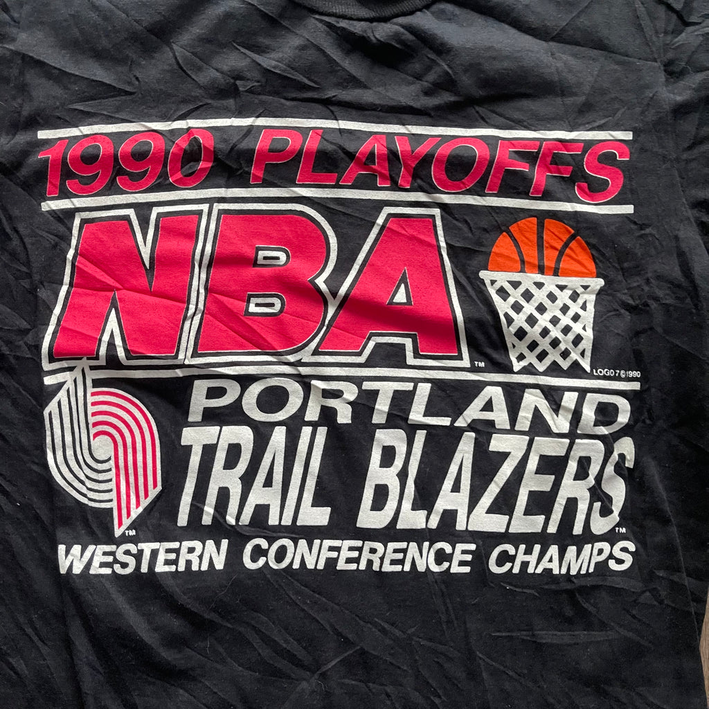 1990 Portland Trailblazers Playoffs Tee
