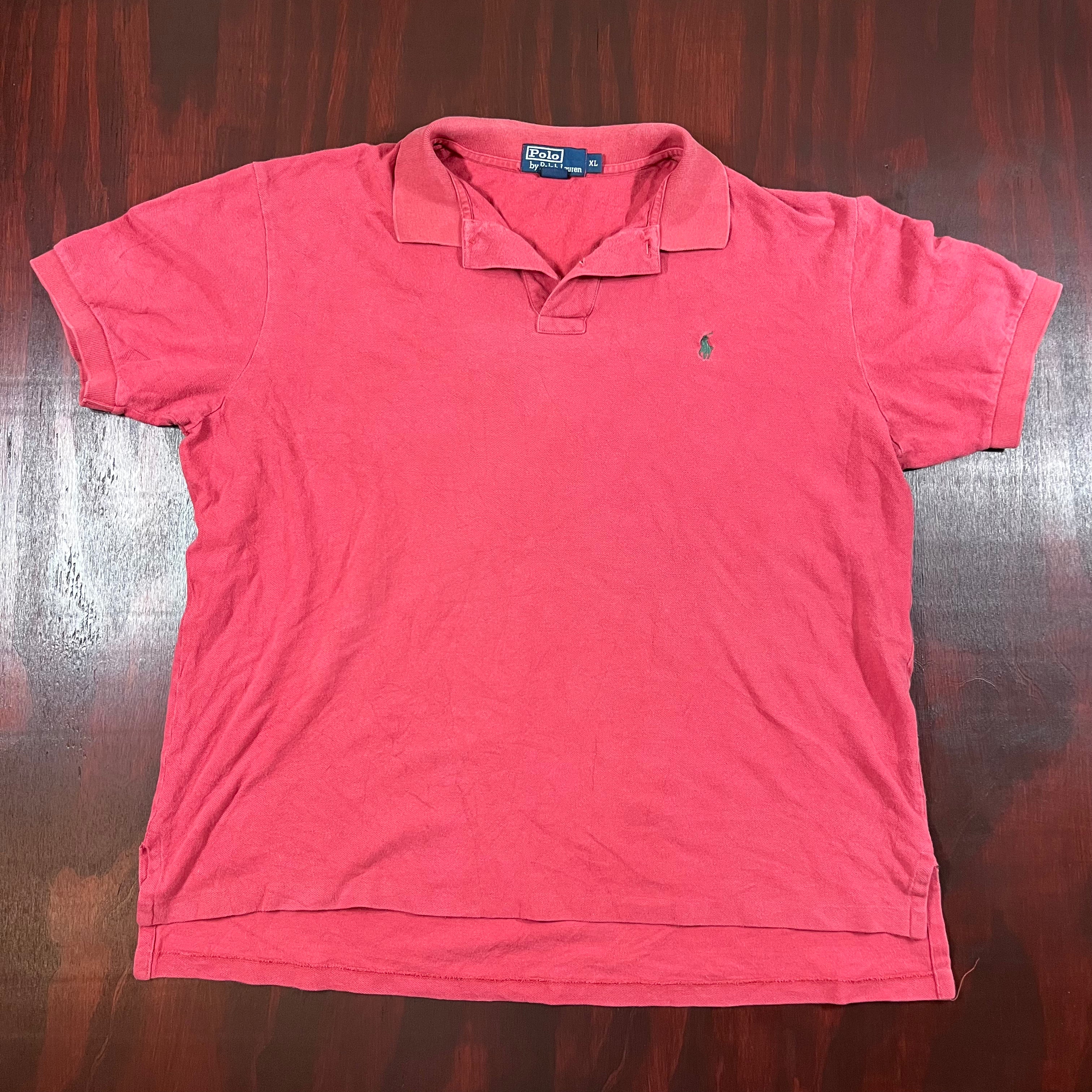 Red Ralph Lauren Polo shirt green horse and jockey
