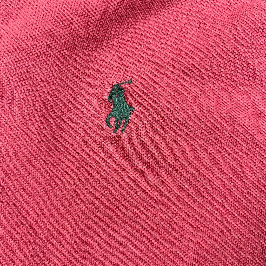 Red Ralph Lauren Polo shirt green horse and jockey