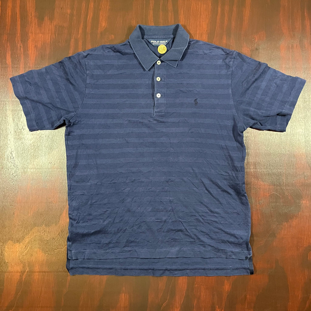 Striped Navy blue Ralph Lauren Golf Polo shirt