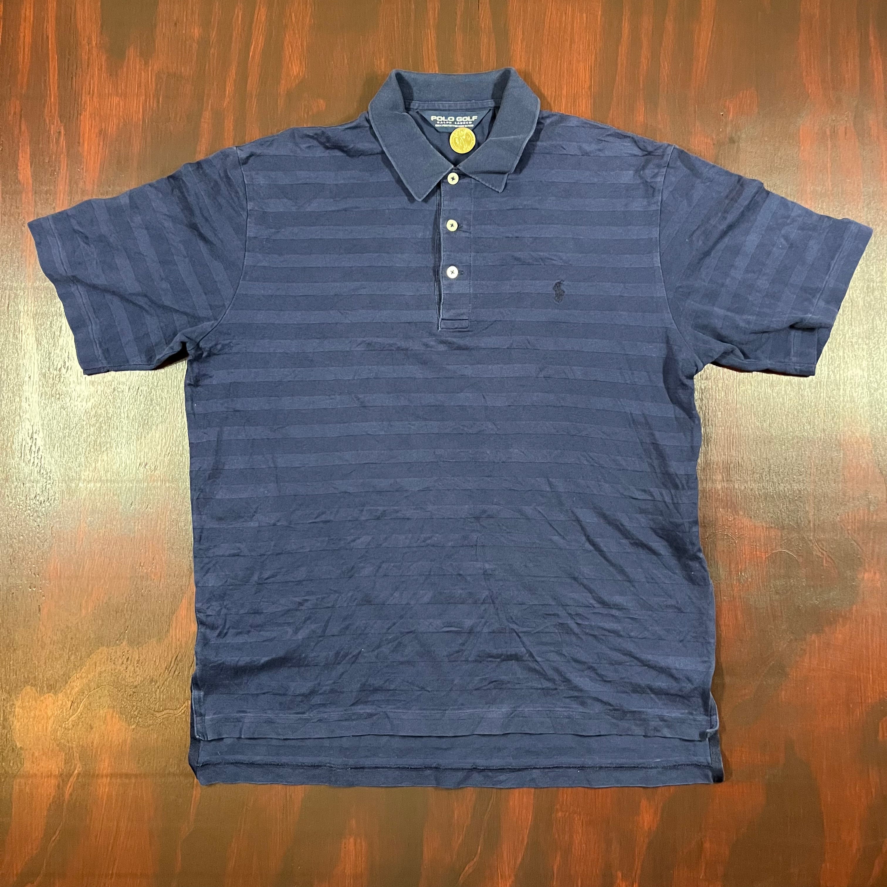 Striped Navy blue Ralph Lauren Golf Polo shirt