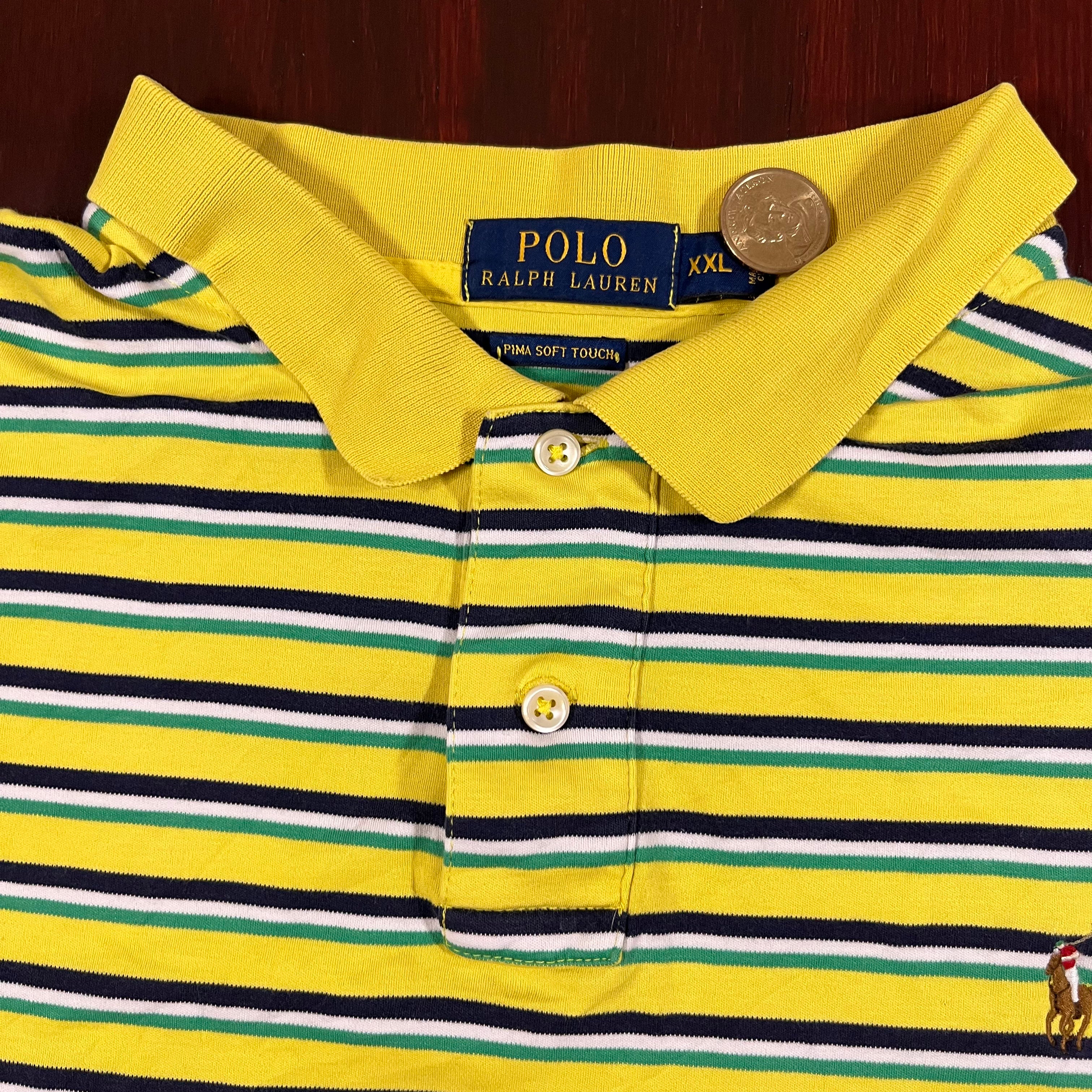 Ralph Lauren Striped POLO colored horse and jockey