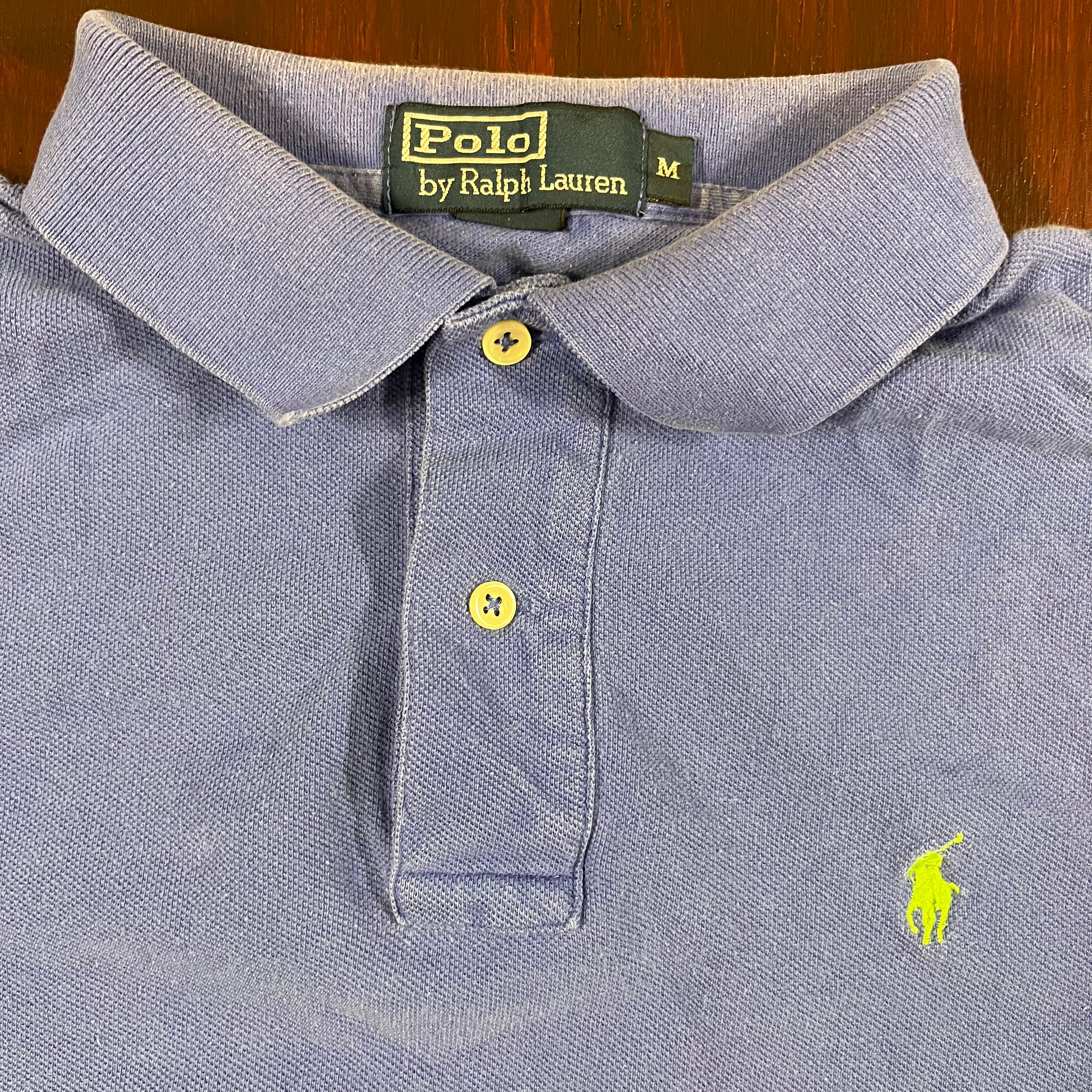Ralph Lauren Polo shirt Blue with green logo