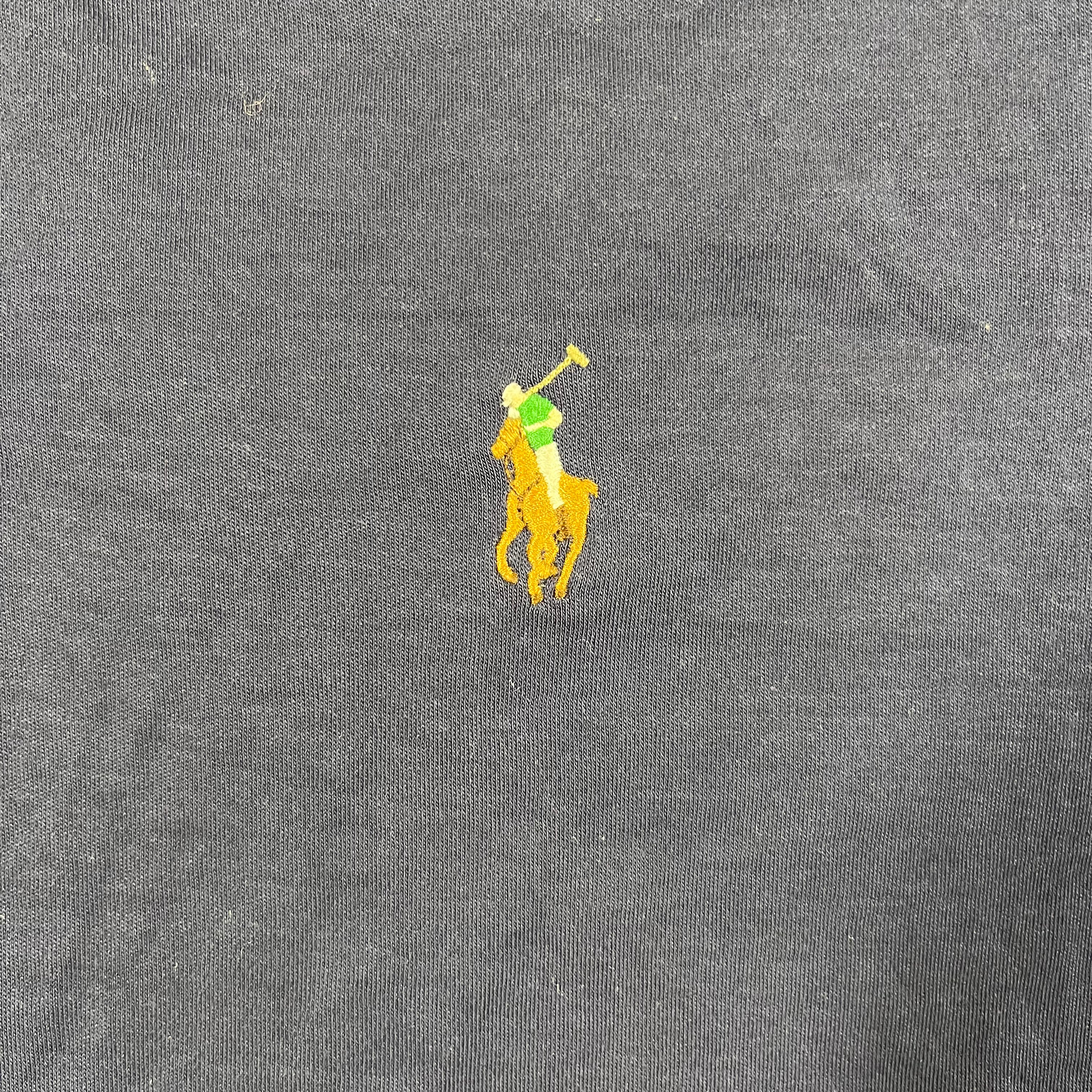 Navy Blue Ralph Lauren Polo Shirt colored horse and jockey