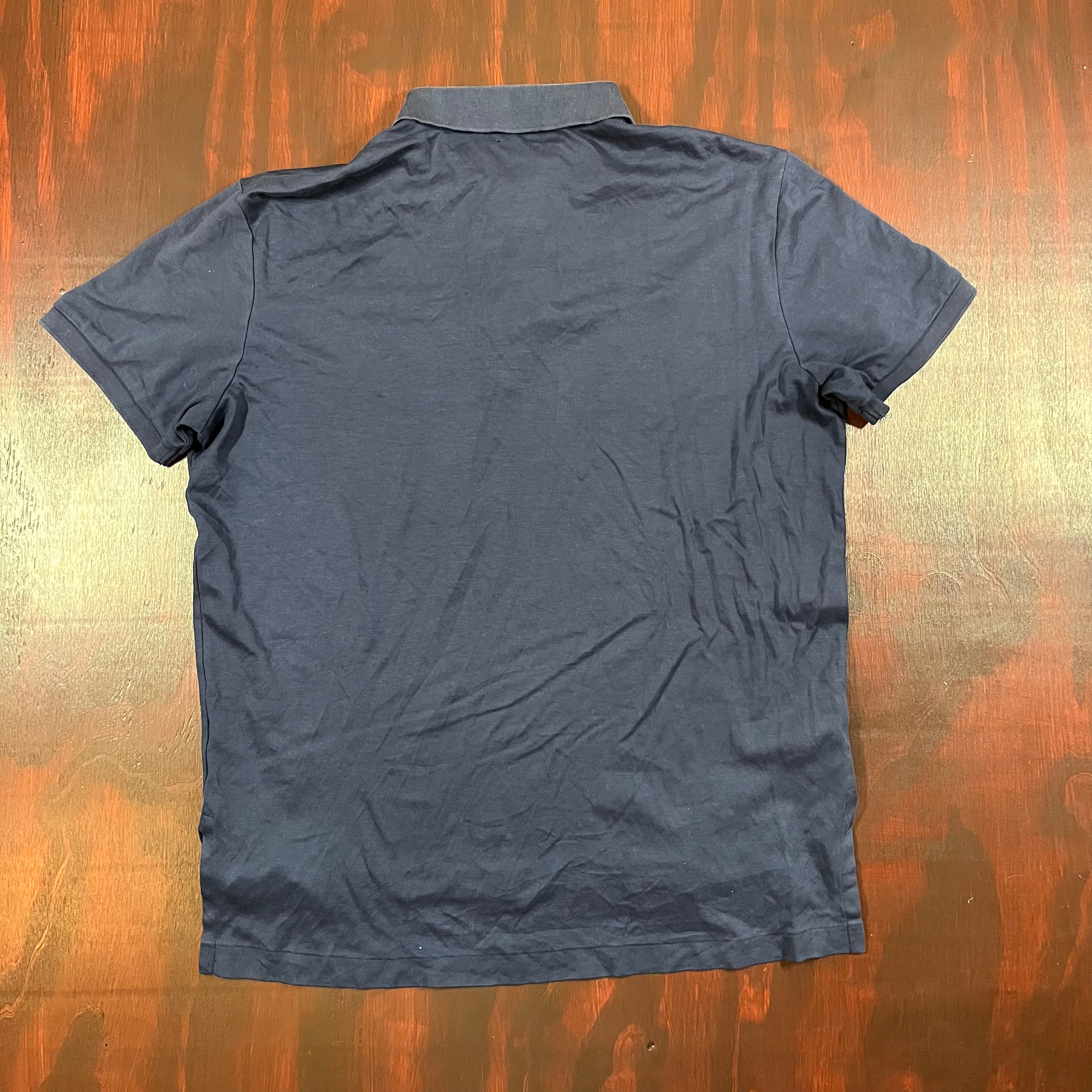 Navy Blue Ralph Lauren Polo Shirt colored horse and jockey