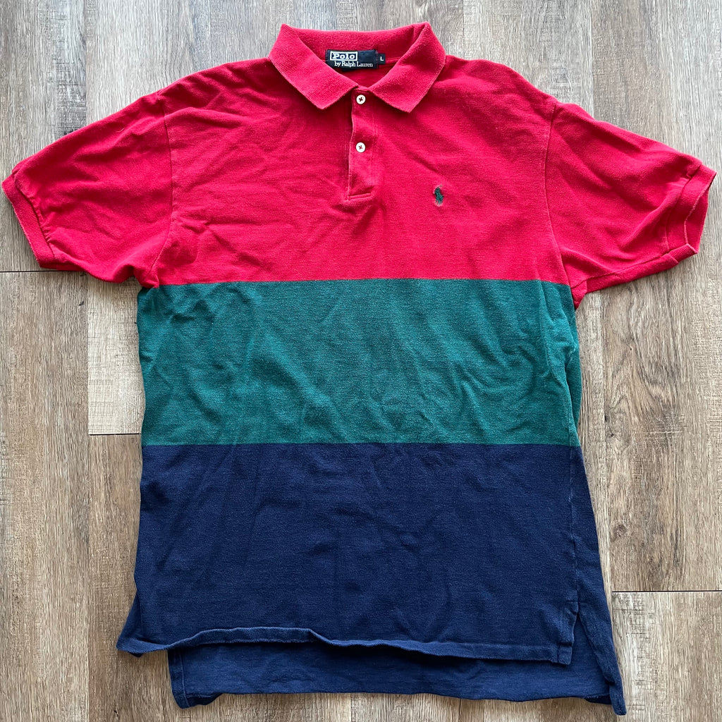 Ralph Lauren Color Block Red Green Navy