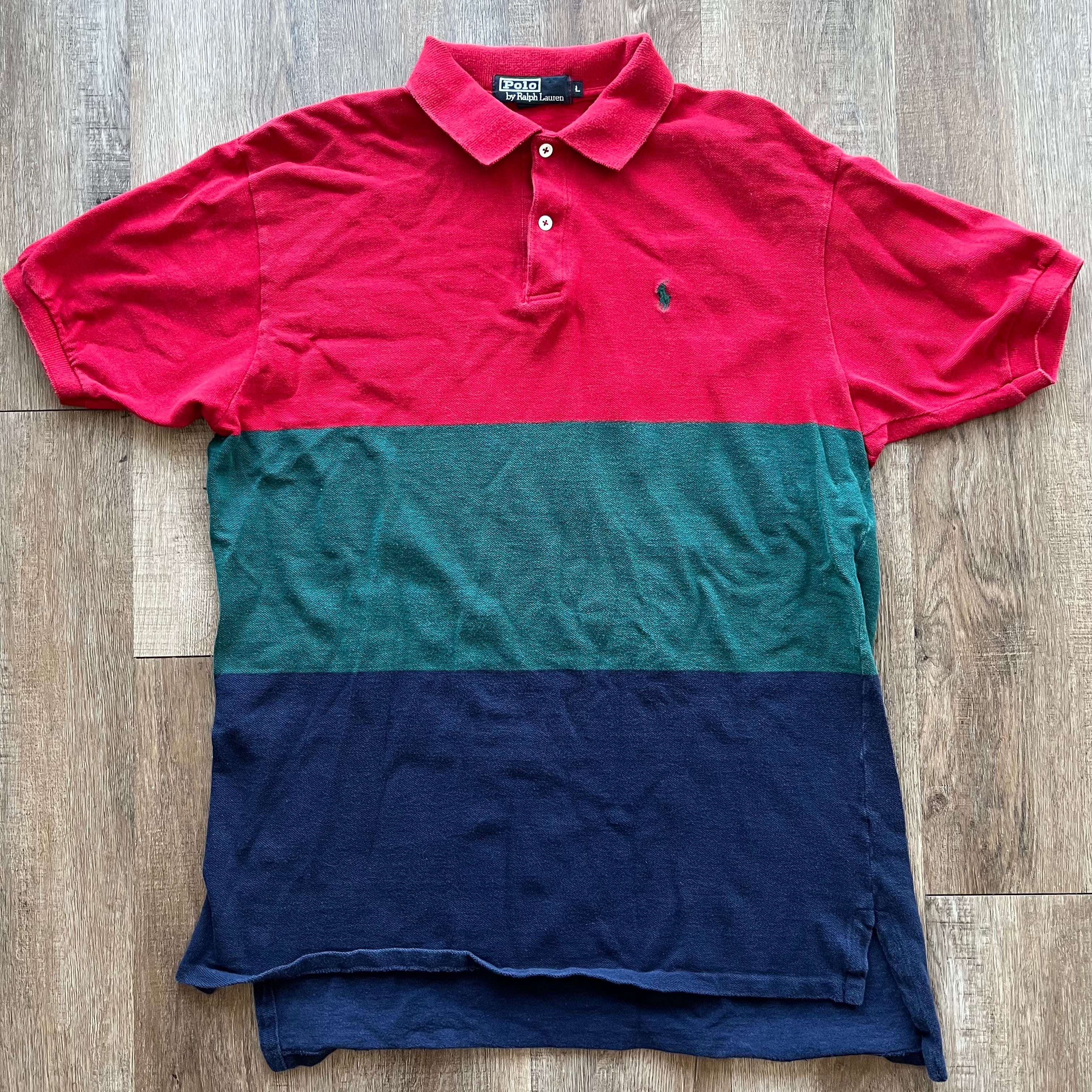 Ralph Lauren Color Block Red Green Navy